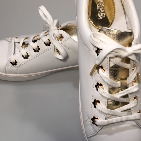 NIB Michael Kors Irving Lace Up Leather Sneakers - Picture 6 of 6
